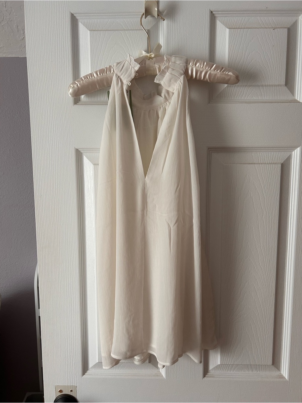 H&M Cream Ruffle-Neck Blouse - Picture 3 of 4